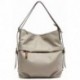 BORSA A ZAINO ABBACINO RICICLATO 80577 TAUPE