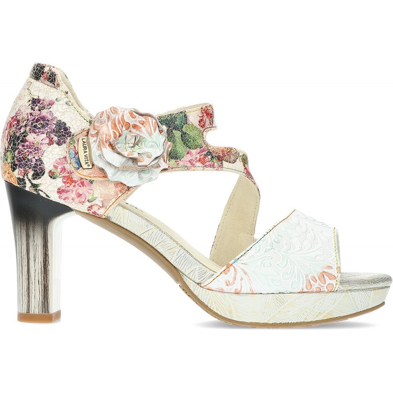 SCARPE CON TACCO LAURA VITA HICAO0523 FLORAL_BEIGE