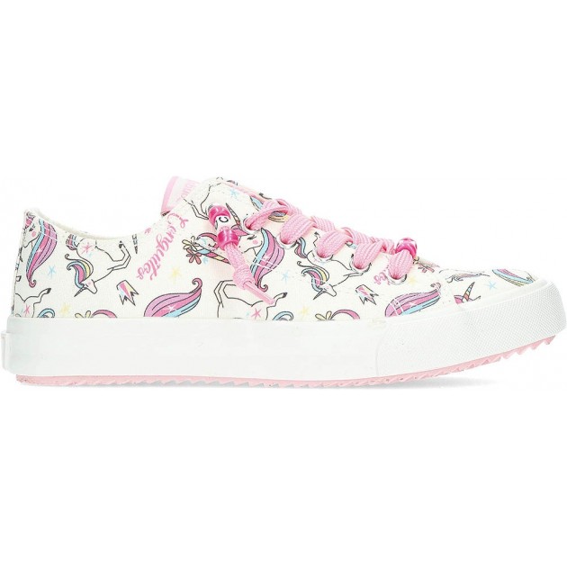 SNEAKERS IN TELA UNICORNO CONGUITOS 284066 WHITE