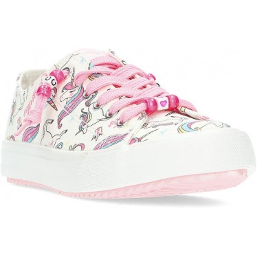 SNEAKERS IN TELA UNICORNO CONGUITOS 284066 WHITE