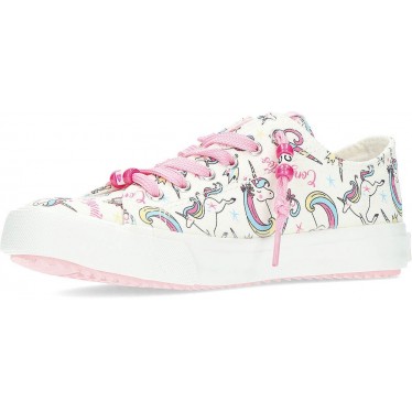 SNEAKERS IN TELA UNICORNO CONGUITOS 284066 WHITE