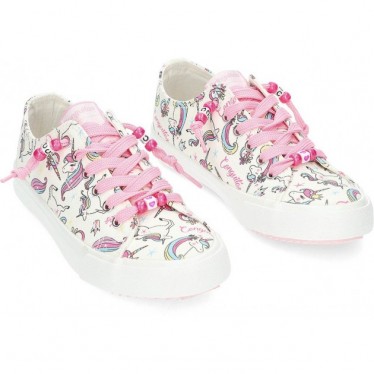 SNEAKERS IN TELA UNICORNO CONGUITOS 284066 WHITE