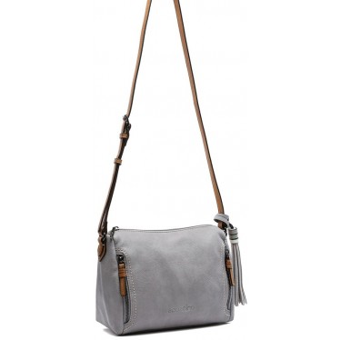 ABBACINO BORSA A TRACOLLA CON NAPPA 80569 GRIS