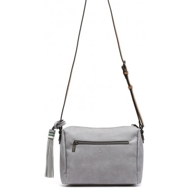 ABBACINO BORSA A TRACOLLA CON NAPPA 80569 GRIS