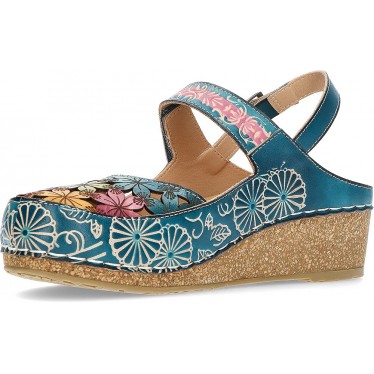 LAURA VITA SANDALI FACSCINEO0121 AZUL_FLORAL