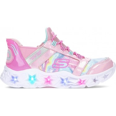 SPORT CON LUCI SKECHERS GALAXY LIGHTS 303707L PINK_RAINBOW