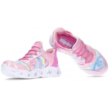 SPORT CON LUCI SKECHERS GALAXY LIGHTS 303707L PINK_RAINBOW