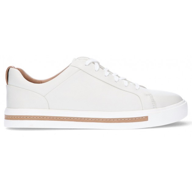 SCARPE CLARKS UN MAUI LACE W LARGHEZZA SPECIALE BLANCO