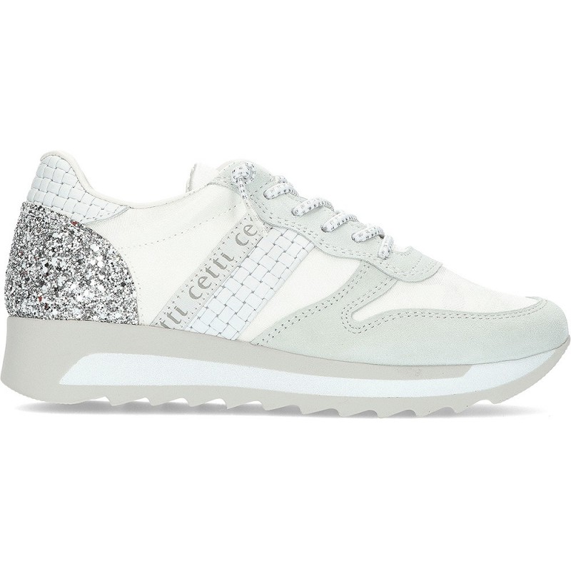 SNEAKERS CETTI IMBOTTITE C-847 WHITE