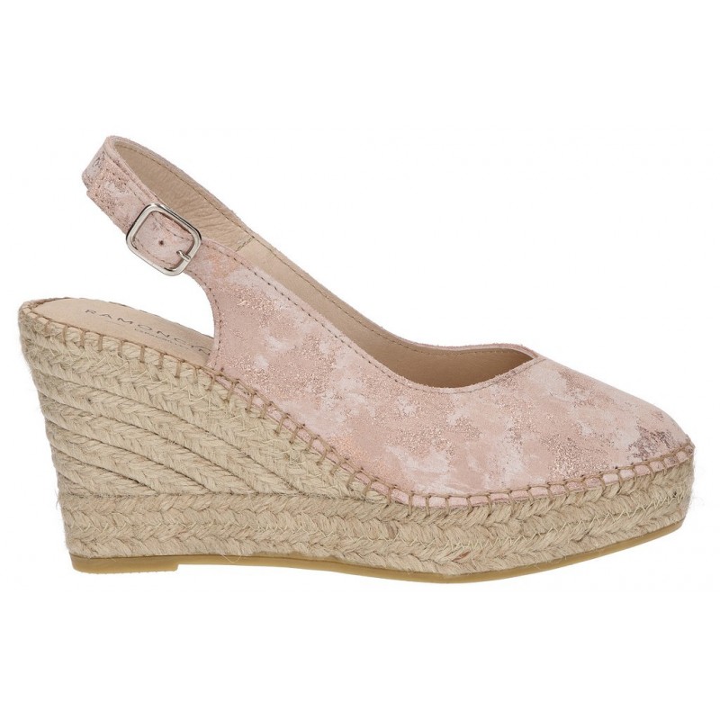 ESPADRILLES PIETRE AL CIOCCOLATO PUNTO ROSA