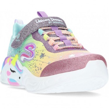 SCARPE LUMINOSE SKECHERS 302311 SOGNI DI UNICORNO MULTICOLOR