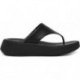 SANDALI FITFLOP FW4 F-MODE LTH FLATFORM PUNTA-PO BLACK