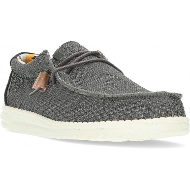 MOCASSINI DUDE WALLYKNIT BLACK_CHARCOAL