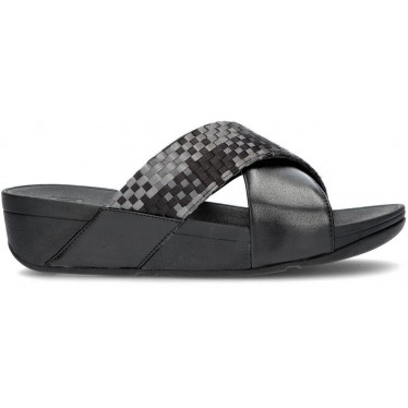 SANDALI FITFLOP LULU A TRECCIA SETA BLACK