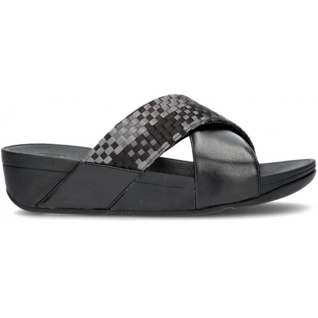 SANDALI FITFLOP LULU A TRECCIA SETA BLACK SANDALI FITFLOP LULU A TRECCIA SETA BLACK