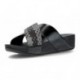 SANDALI FITFLOP LULU A TRECCIA SETA BLACK