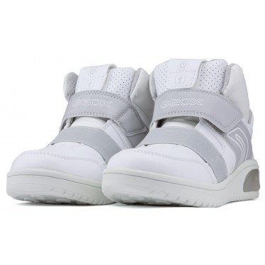 Booties Luci GEOX JR XLED BOY WHITE