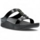 FITFLOP FINE SANDALI SCIVOLATE SCINTILLANTI BLACK