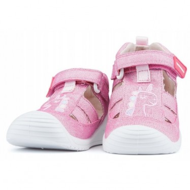 Sandali BIOMECANICS CANVAS BABY ANAIS FUCSIA