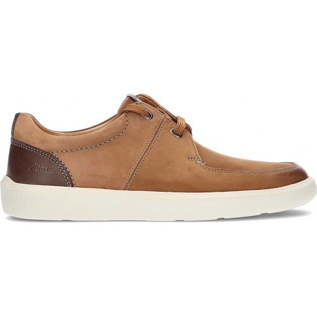 SCARPE CLARKS CAMBRO IN NABUK CON PIZZO TAN SCARPE CLARKS CAMBRO IN NABUK CON PIZZO TAN