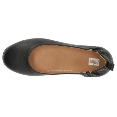 PALLERINE IN PELLE ALLEGRO FITFLOP NEGRO