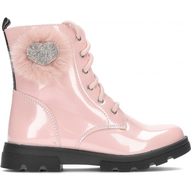 CONGUITOS STIVALI CON POMPON ALLACCIATI 305029 PINK CONGUITOS STIVALI CON POMPON ALLACCIATI 305029 PINK