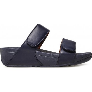 SANDALI FITFLOP FV6 LULU CIABATTE IN PELLE REGOLABILI MIDNIGHT_NAVY