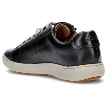 SNEAKERS CLARKS NALLE IN PIZZO BLACK