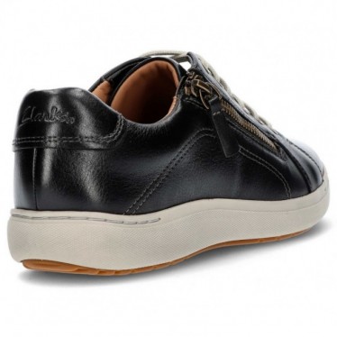 SNEAKERS CLARKS NALLE IN PIZZO BLACK