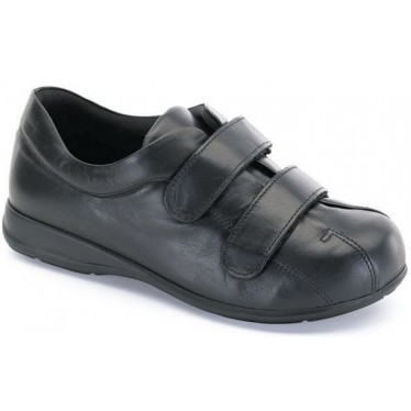 SCARPE CALZAMEDI VELCRO UNISEX PIE DIABETICO NEGRO