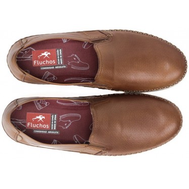 FLUCHOS F0814 HAVANA KENDAL MOCASIN UOMO CUERO_TOPO