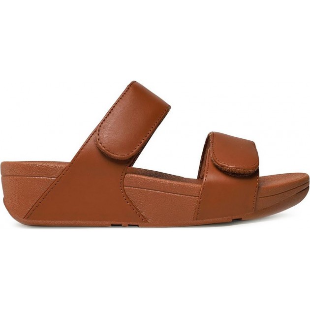 SANDALI FITFLOP FV6 LULU CIABATTE IN PELLE REGOLABILI LIGHT_TAN