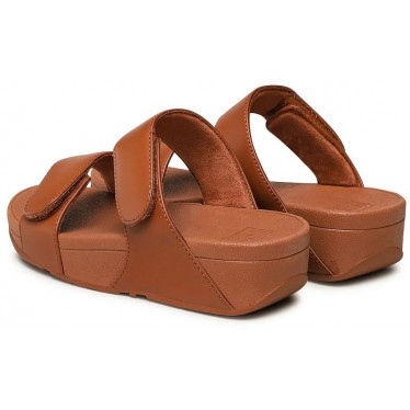 SANDALI FITFLOP FV6 LULU CIABATTE IN PELLE REGOLABILI LIGHT_TAN