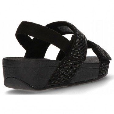 Sandali FITFLOP MINA CRYSTAL con cinturino posteriore NEGRO