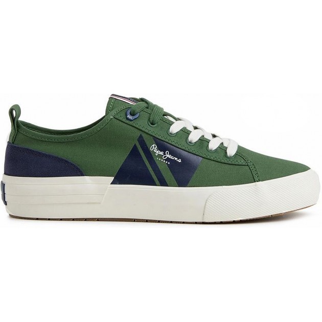 PEPE JEANS SNEAKERS ALLEN FLAG PMS30903 OLIVE PEPE JEANS SNEAKERS ALLEN FLAG PMS30903 OLIVE