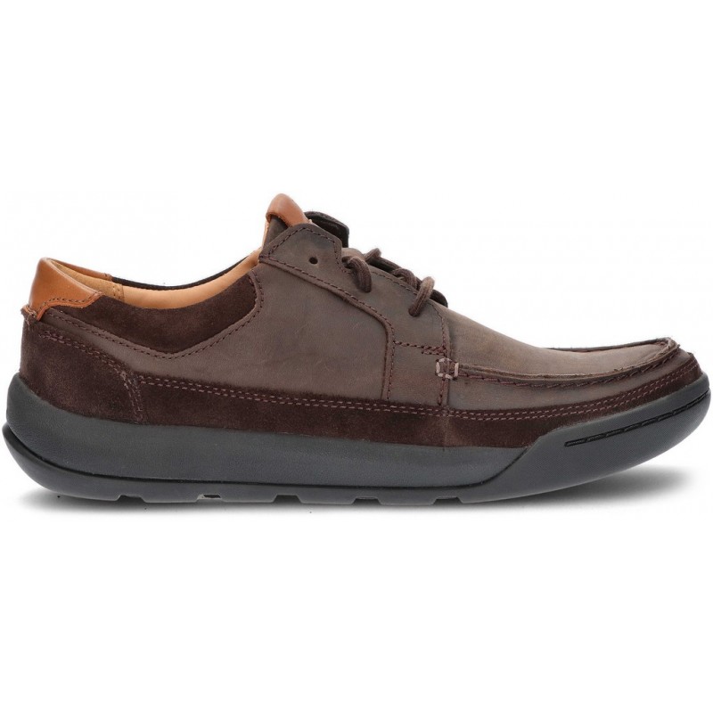 SCARPE CLARKS ASHCOMBE DARK_BROWN