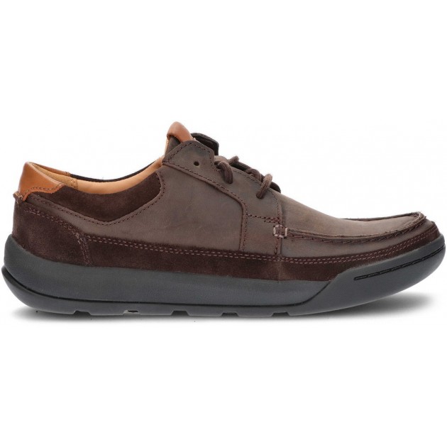 SCARPE CLARKS ASHCOMBE DARK_BROWN