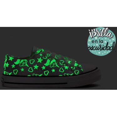 CONGUITOS SNEAKERS GLOW IN THE DARK 283057 SILVER