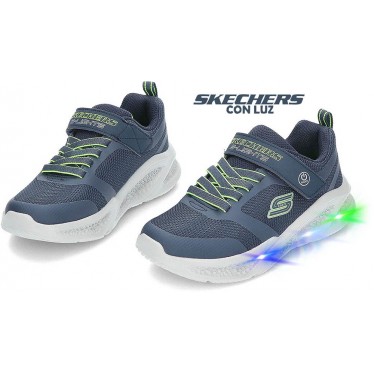 SKECHERS 401675 SNEAKERS METEOR LIGHTS NAVY