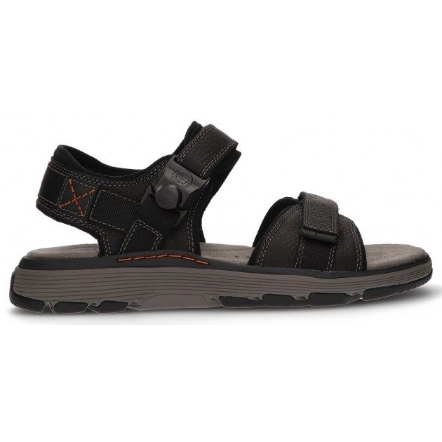 CLARKS SANDALO UN TREK PARTE 26131 BLACK CLARKS SANDALO UN TREK PARTE 26131 BLACK