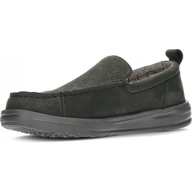 MOCASSINO DUDE WALLY GRIP MOC CRAFT IN PELLE BLACK