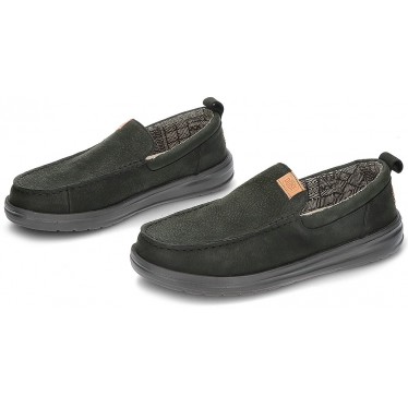 MOCASSINO DUDE WALLY GRIP MOC CRAFT IN PELLE BLACK