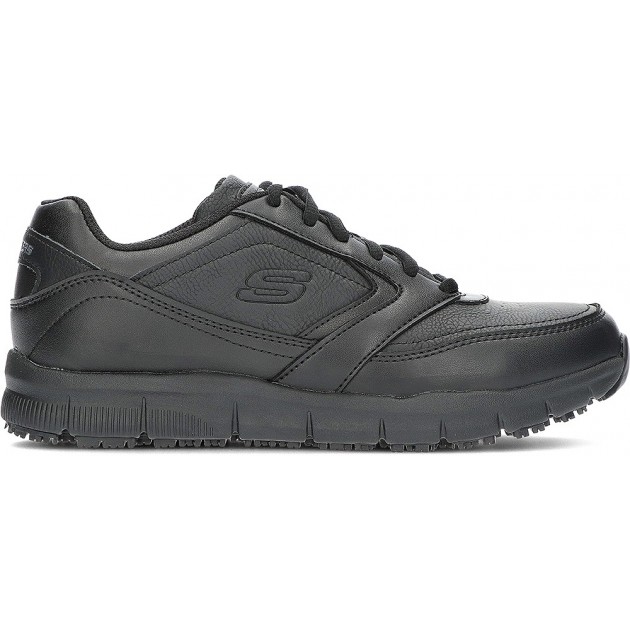 SKECHERS SPORTIVI DA LAVORO VESTIBILITÀ RILASSATA WYOLA SR 77235EC BLACK SKECHERS SPORTIVI DA LAVORO VESTIBILITÀ RILASSATA WYOLA SR 77235EC BLACK