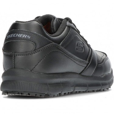SKECHERS SPORTIVI DA LAVORO VESTIBILITÀ RILASSATA WYOLA SR 77235EC BLACK