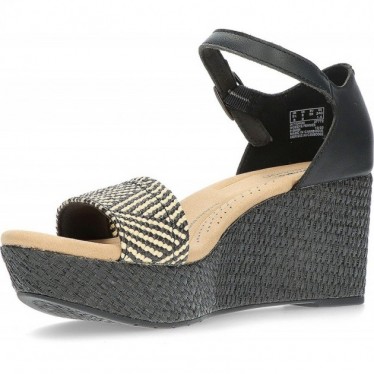 SANDALI CLARKS ROSEASE BLACK_LEATHER