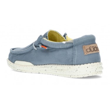 SCARPE DUDE WALLY WASHED 1115 BLUE_STONE