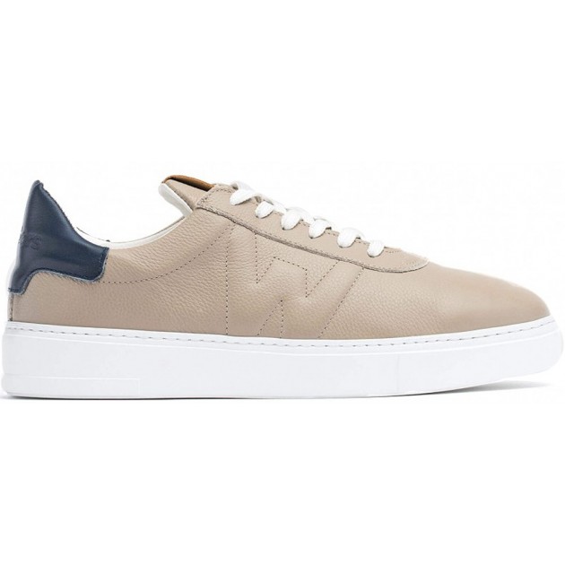 SNEAKERS IN PELLE GOFFRATA MERAVIGLIE CB-3920 TAUPE