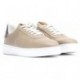 SNEAKERS IN PELLE GOFFRATA MERAVIGLIE CB-3920 TAUPE