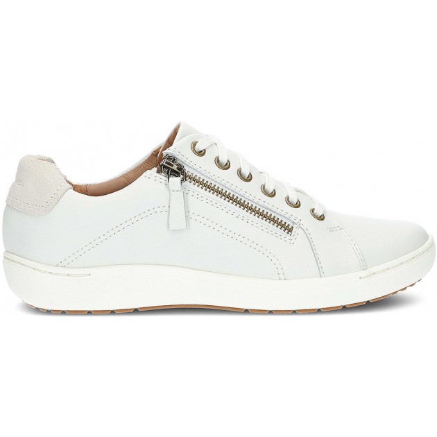 SNEAKERS CLARKS NALLE IN PIZZO WHITE SNEAKERS CLARKS NALLE IN PIZZO WHITE