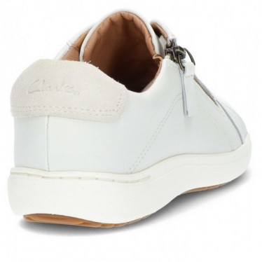 SNEAKERS CLARKS NALLE IN PIZZO WHITE